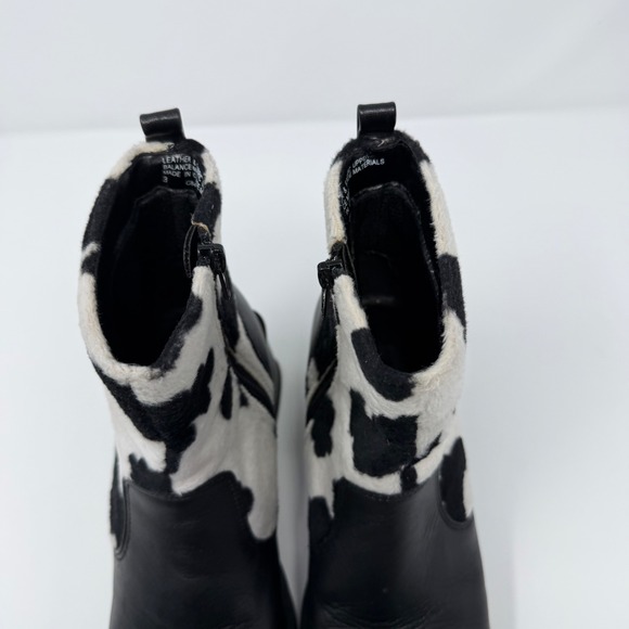 Unlisted by Kenneth Cole Cow Print Western Ankle Boots Block Heel Women's 5 UK3 - Picture 7 of 10